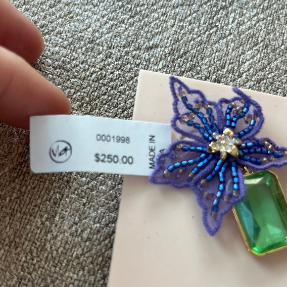 Mignonne Gavigan Violet and Emerald Earrings - Picture 2 of 4